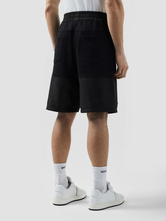 Bermuda GCDS in felpa con dettagli in nylon uomo