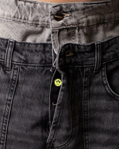Jeans Barrow baggy con stampe