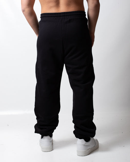 Pantalone John Richmond in felpa con ricamo e dettagli jacquard uomo