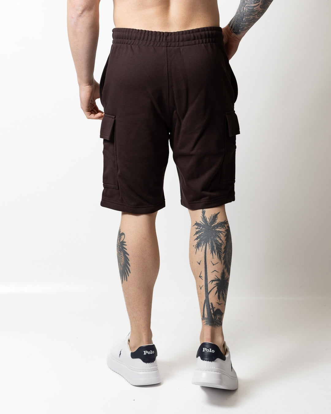 Bermuda Lacoste cargo in felpa uomo