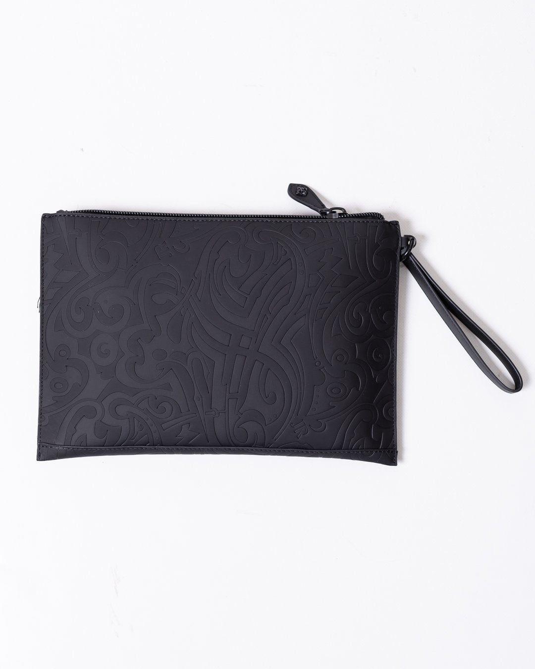 Pochette John Richmond texture in rilievo dalla finitura opaca e logo "JR" applicato