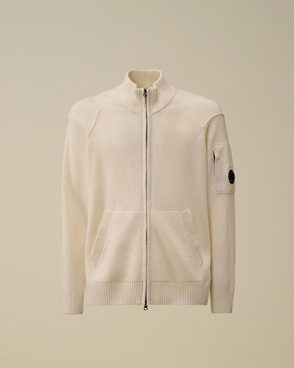 Maglia C.P. Company fullzip in misto lana uomo