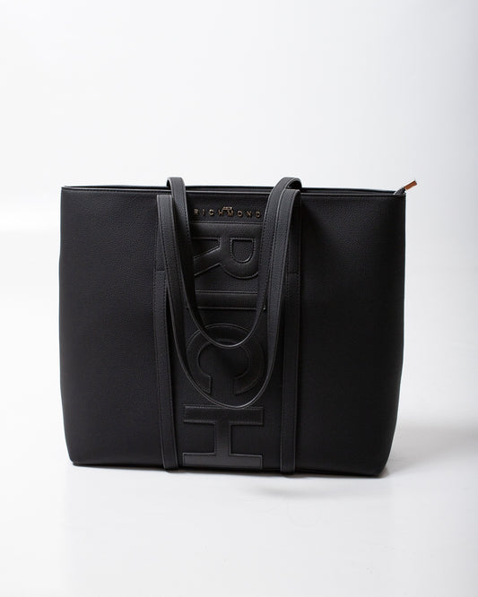 Borsa John Richmond "Shopping Bag" con logo patch donna