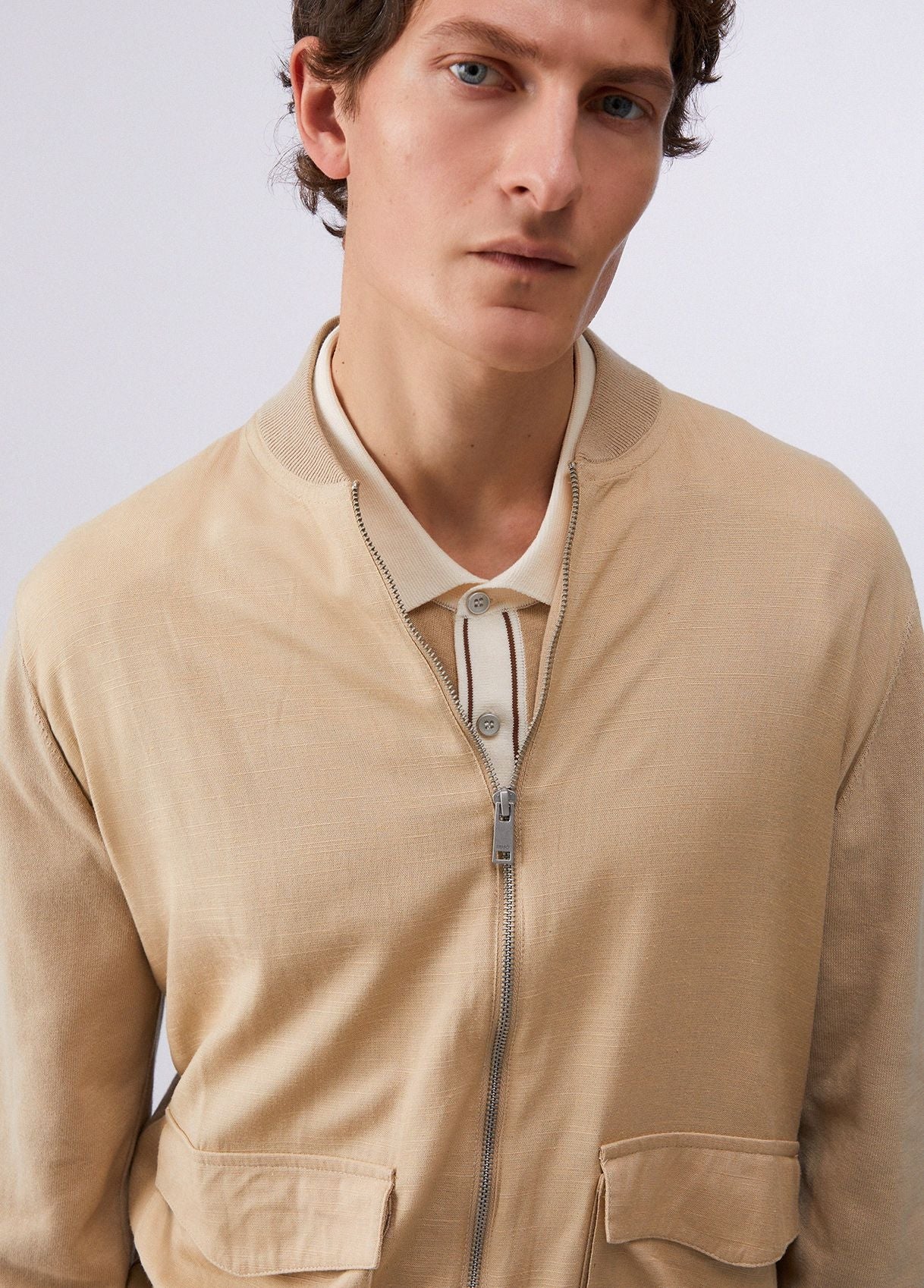 Maglia Liu Jo fullzip con tasche uomo
