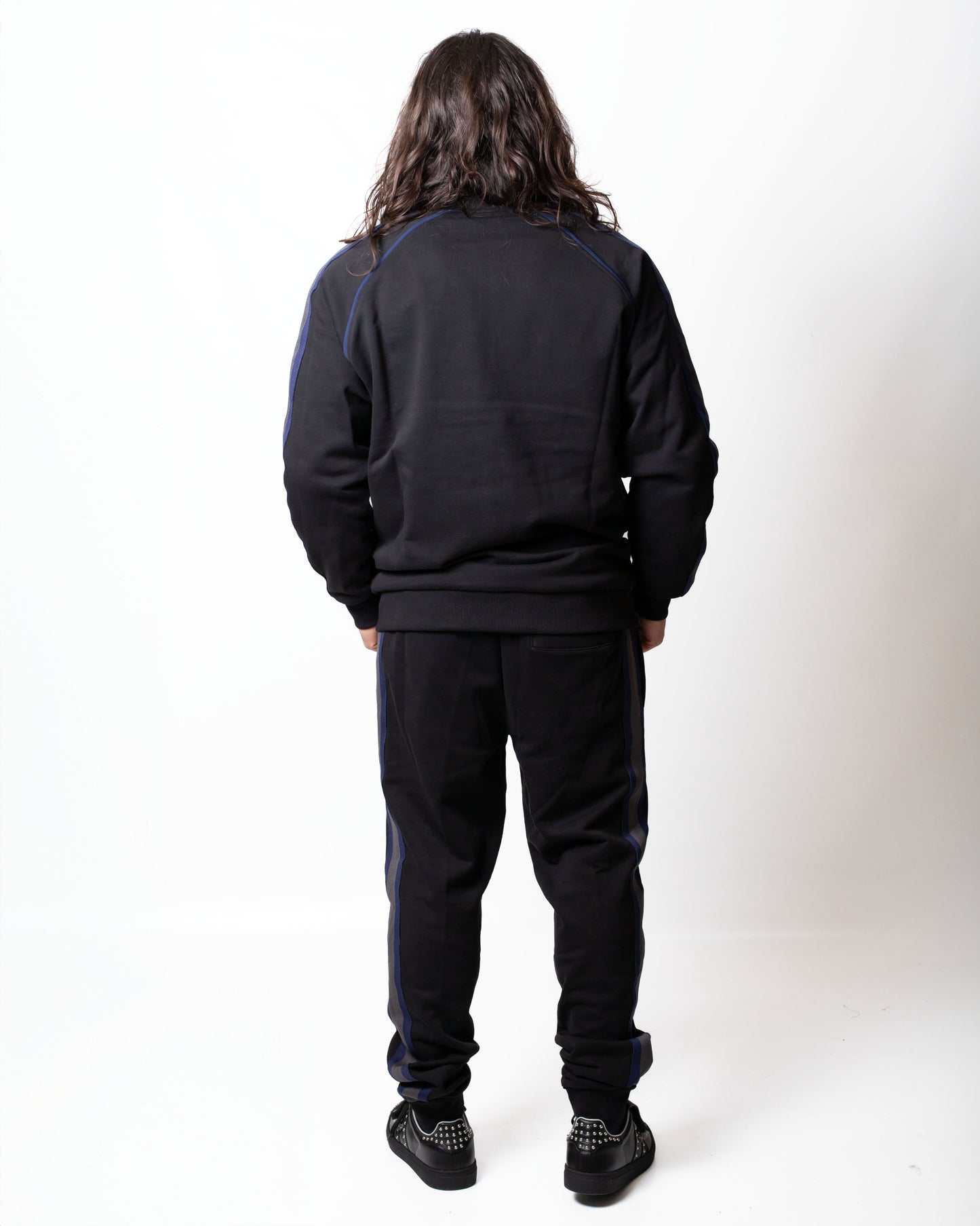 Pantalone Richmond X in felpa con bande a contrasto uomo