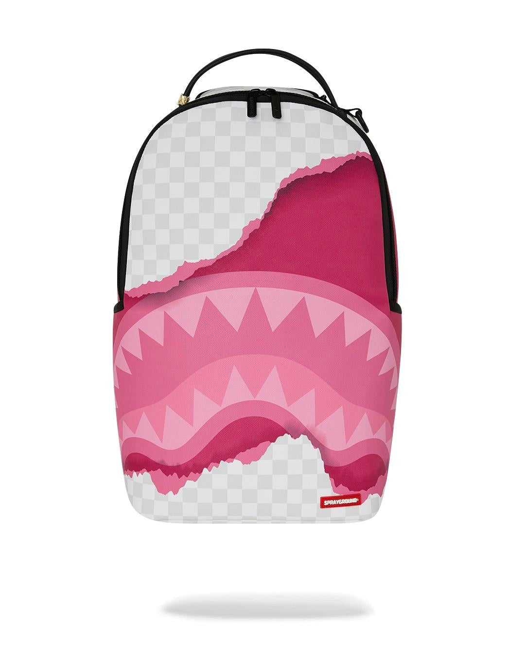 Zaino Sprayground bianco e fucsia 3D CHECK BACKPACK 