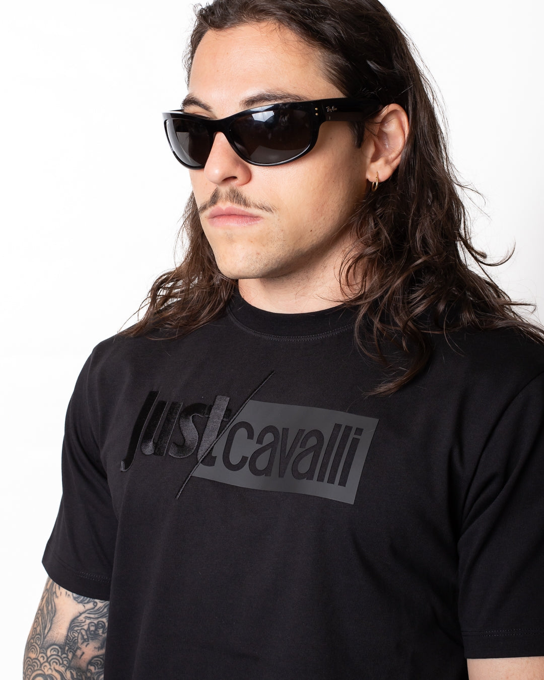 T-Shirt Just Cavalli "Logo Slash" uomo