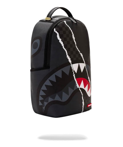Zaino Sprayground nero CENTER RIP REVEALING GRAY CHECK BACKPACK