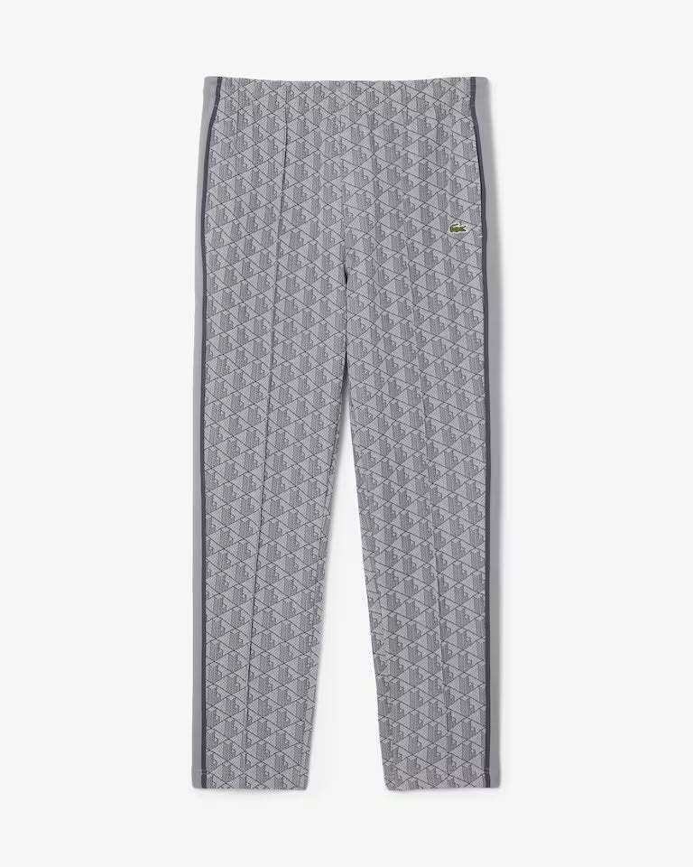 Pantalone Lacoste logato allover uomo
