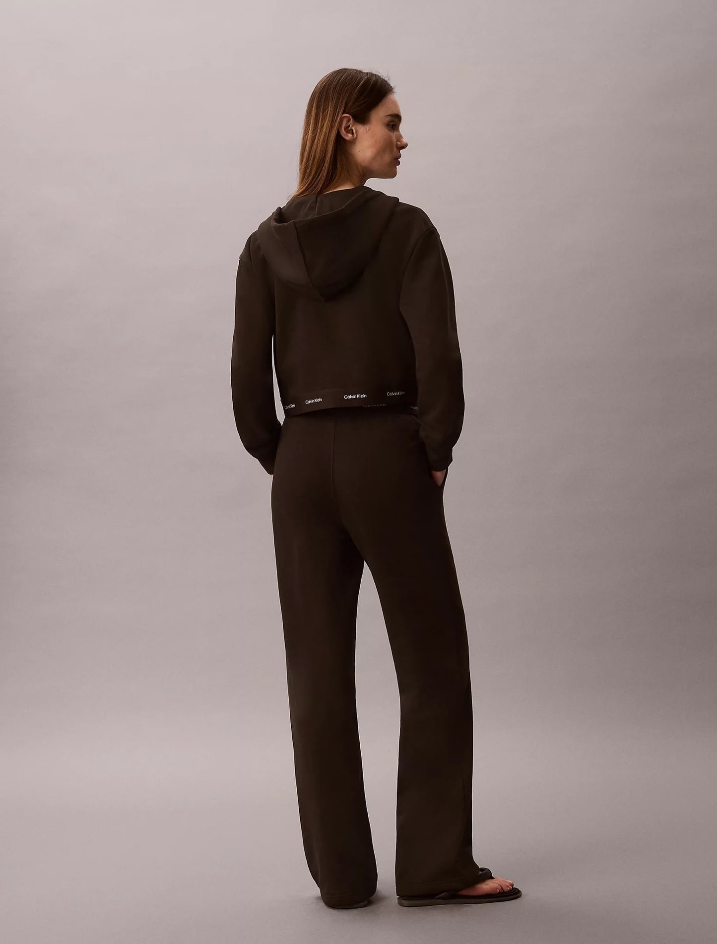 Pantalone Calvin Klein in felpa con fascia logata donna