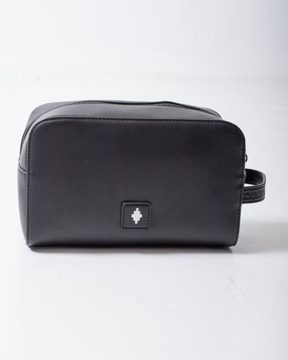 Pochette Marcelo Burlon beauty in ecopelle con logo wings colorfull