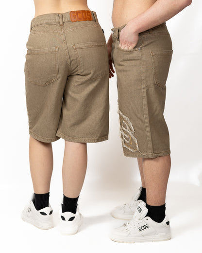 Bermuda GCDS in denim "Logo Lounge"
