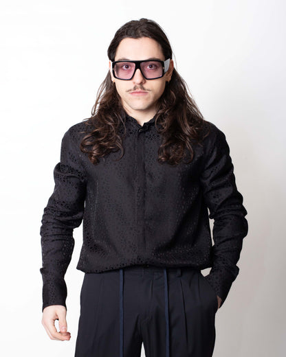 Camicia John Richmond con logo all-over uomo