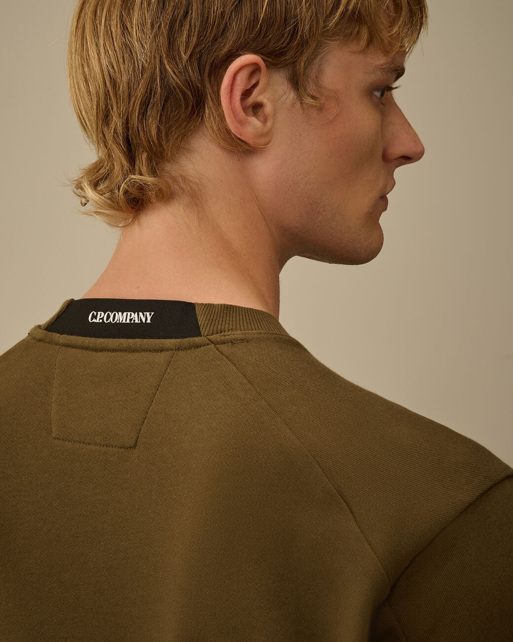 Felpa C.P. Company girocollo "Diagonal Raised" uomo