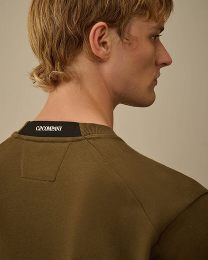 Felpa C.P. Company girocollo "Diagonal Raised" uomo