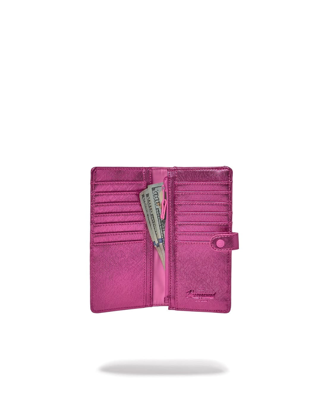 Portafoglio Sprayground rosa METALLIC PINK METALLIC DRIP SINGLE FOLD WALLET