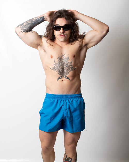 Boxer mare Moschino con bande a contrasto uomo