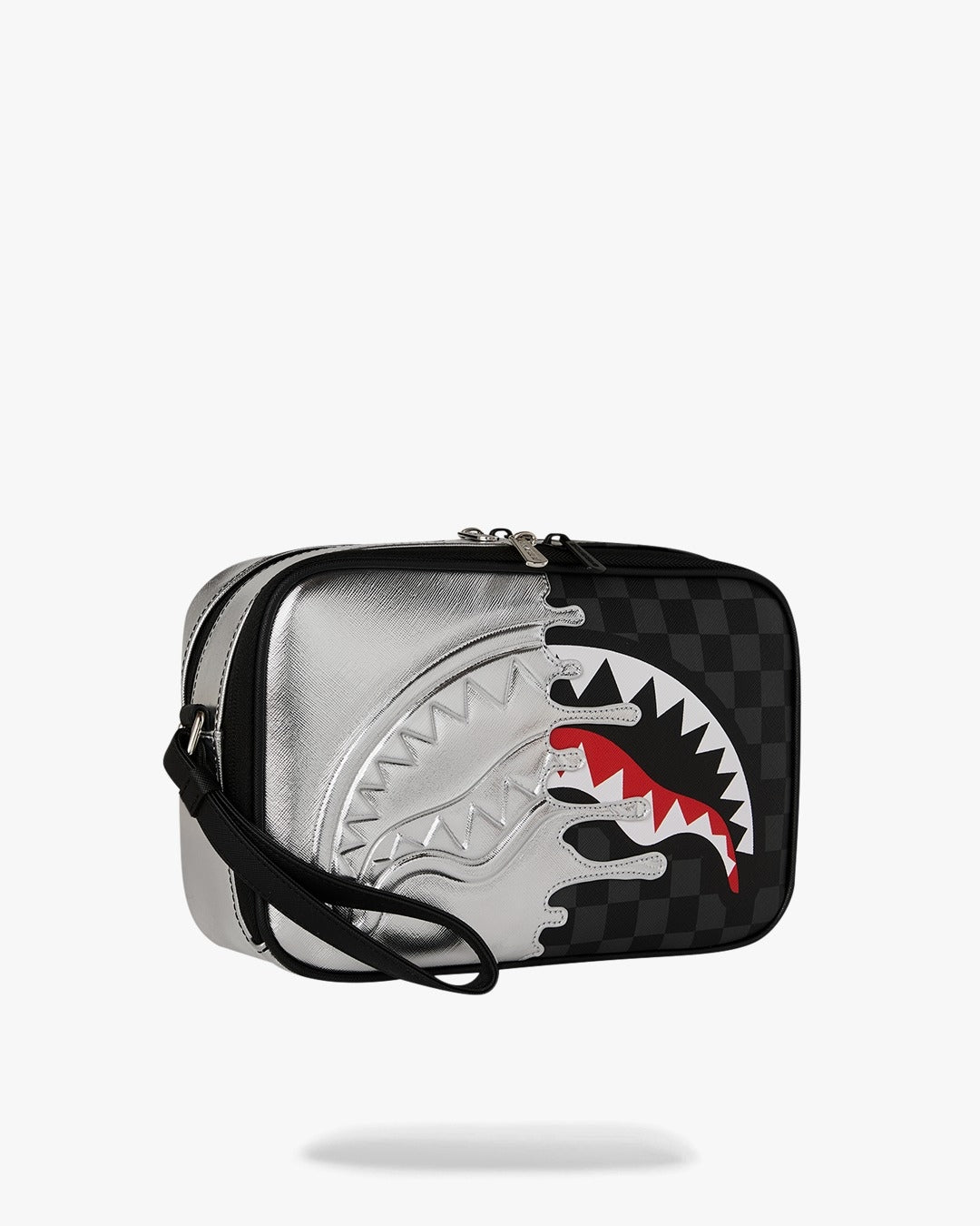 Pochette e beauty Sprayground nero SILVER SIDE DRIP BLACK CHECK BRICK TOILETRY