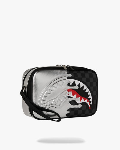 Pochette e beauty Sprayground nero SILVER SIDE DRIP BLACK CHECK BRICK TOILETRY