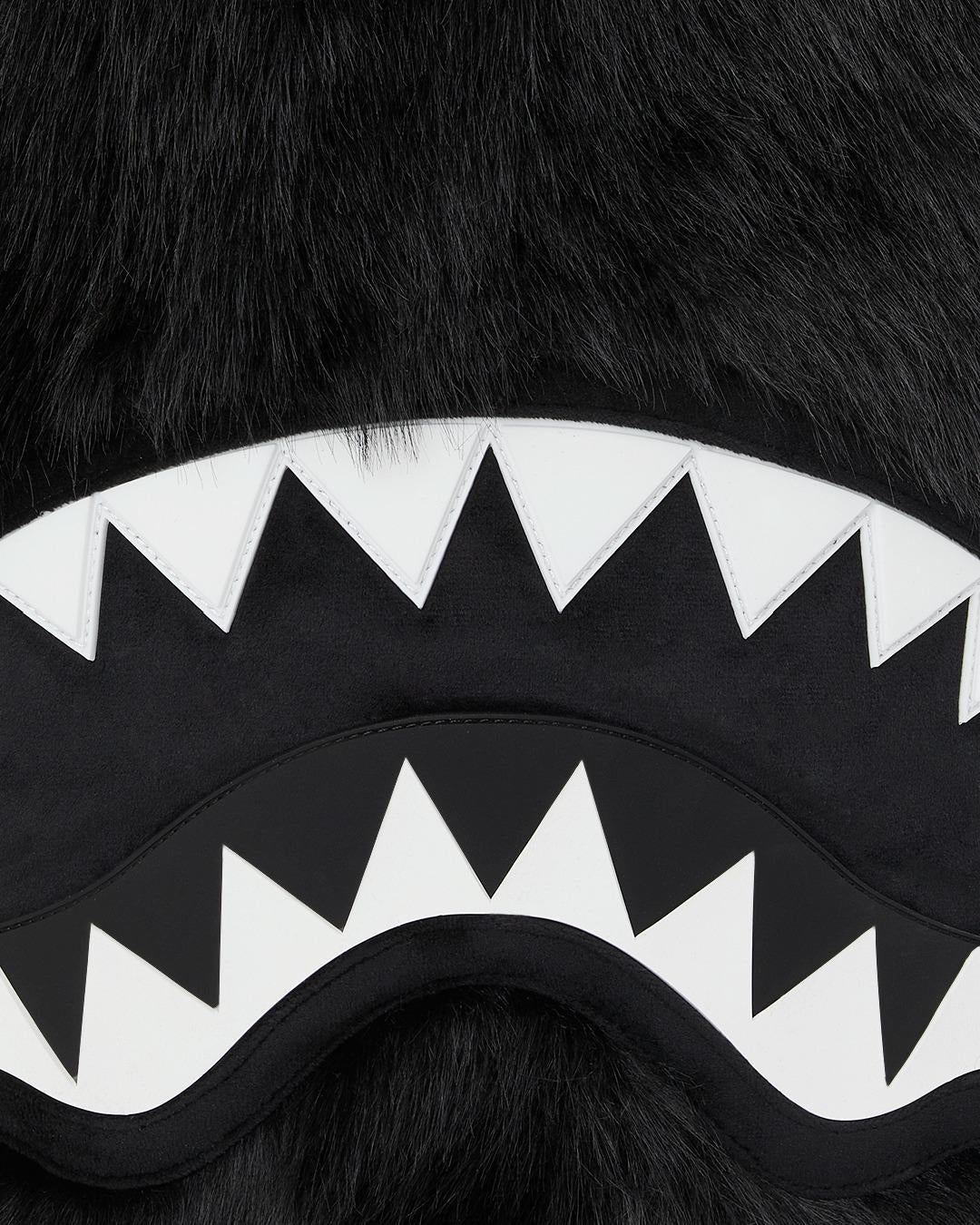 Zaino Sprayground nero "FUR CRAY BLACK BACKPACK"