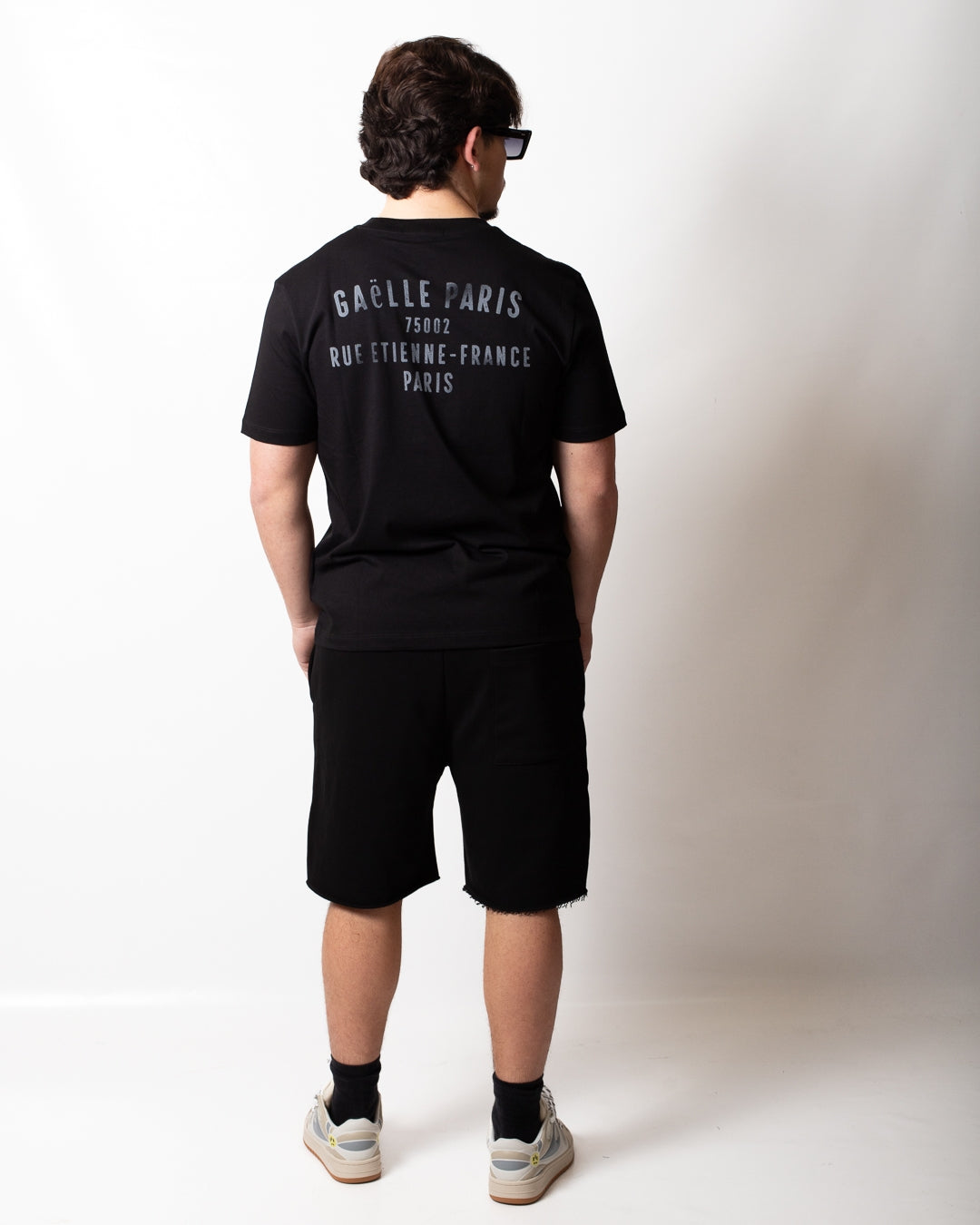 Bermuda Gaelle "Basket" in felpa con stampa uomo