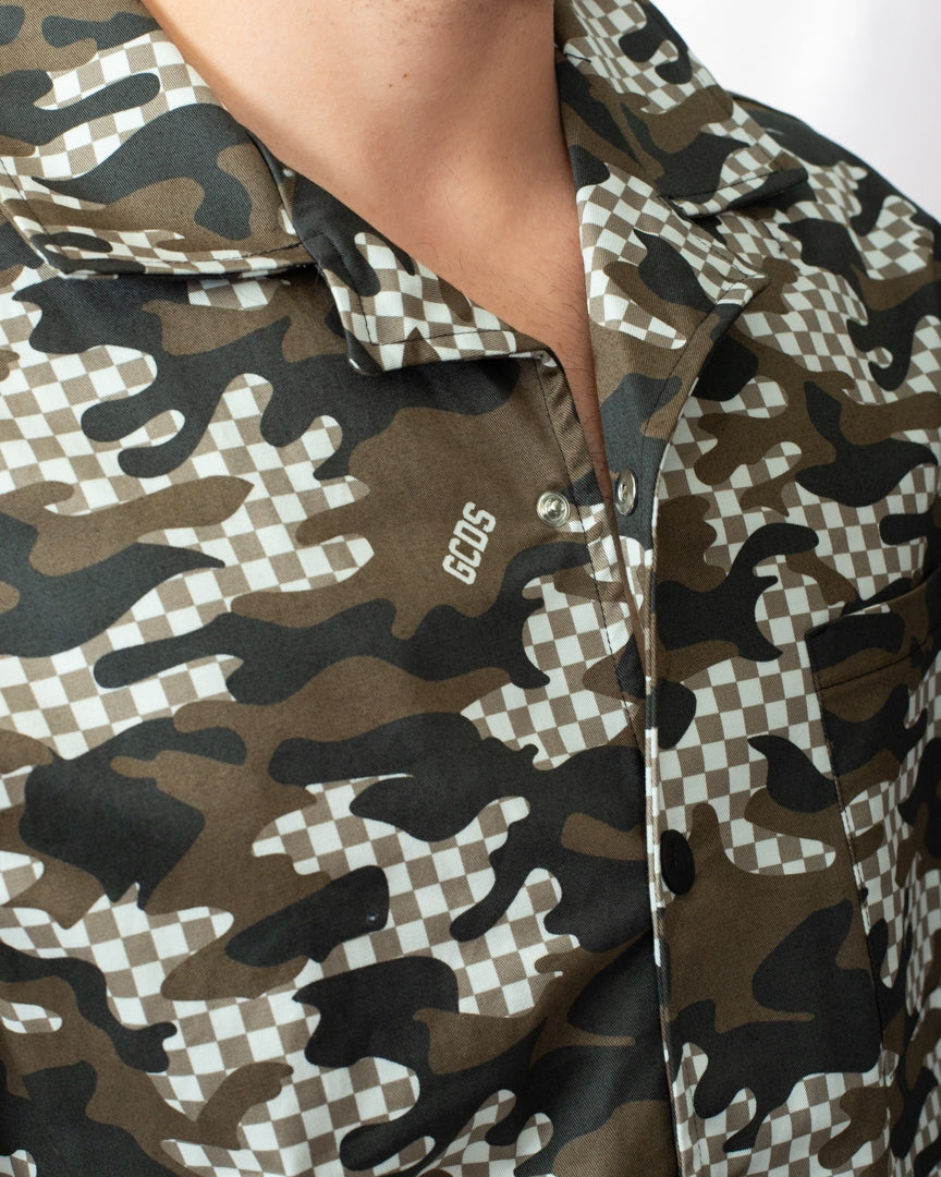 Camicia GCDS "Checked Camo"