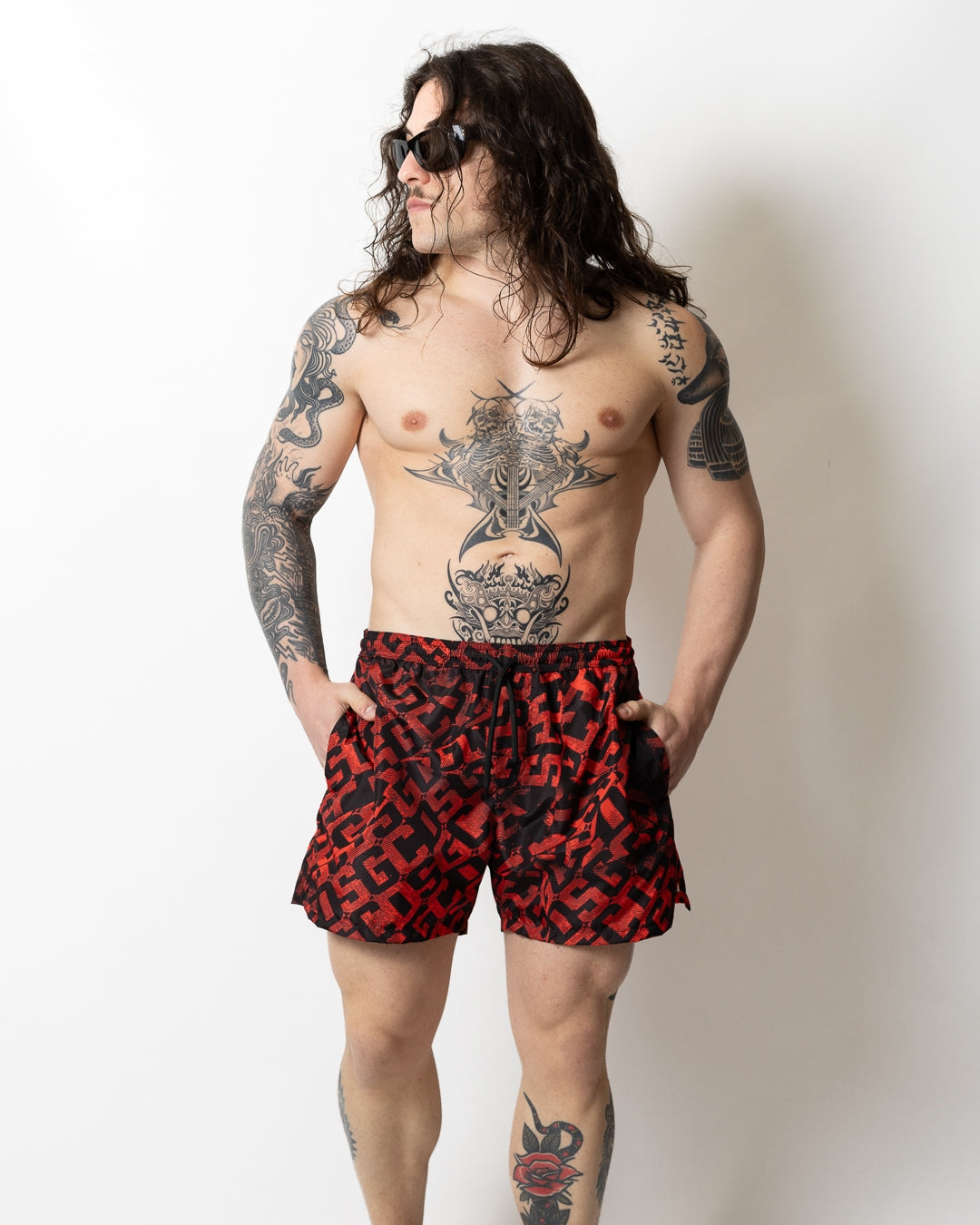 Boxer mare GCDS monogram all-over uomo
