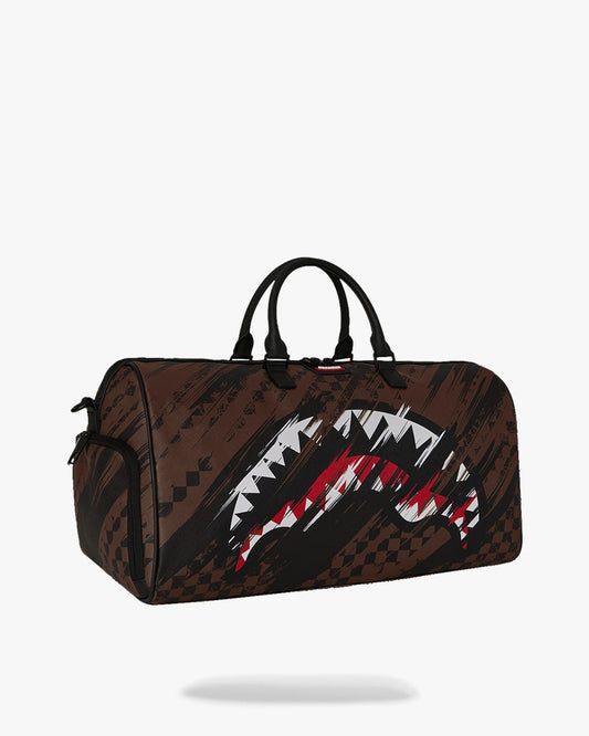 Borsone Sprayground marrone SMEARED GRUNGE LARGE DUFFLE