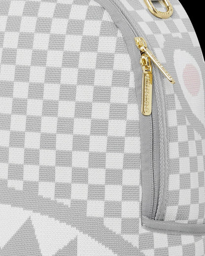 Zaino Sprayground bianco Knit sharks in paris in cream dlx backpack