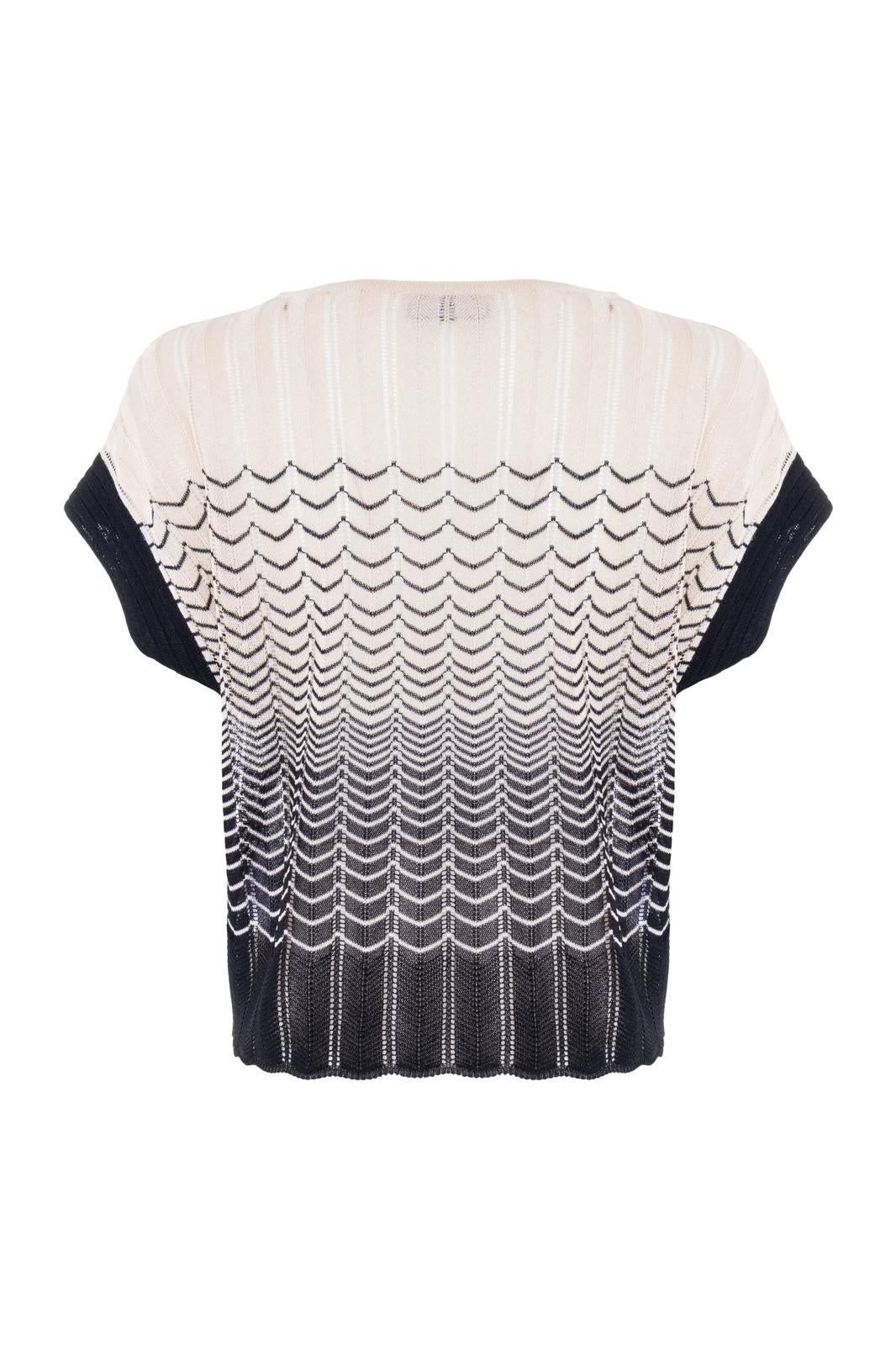 Maglia Nenette a barca con manica a kimono