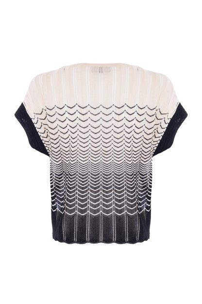 Maglia Nenette a barca con manica a kimono
