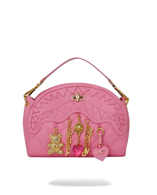 Borsa a tracolla Sprayground rosa "Hanging charms handbag" donna