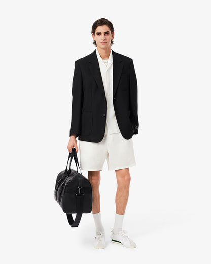 Shorts Lacoste testurizzato a nido d'ape con logo