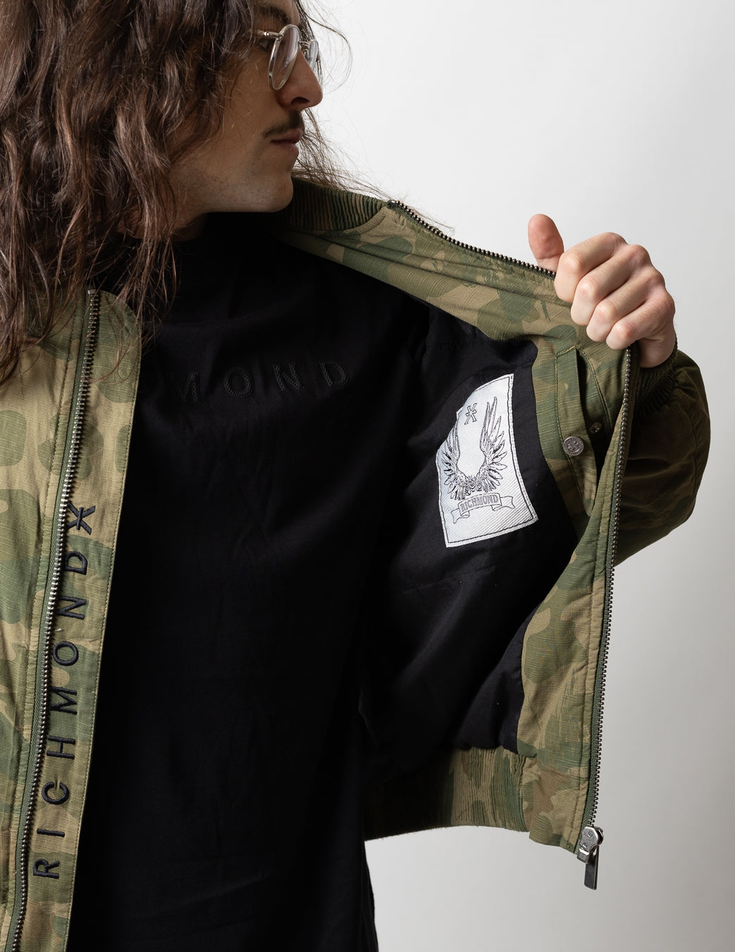 Giubbotto Richmond X bomber "Camo Logo" uomo