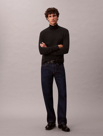 Maglia Calvin Klein a collo alto in lana merino uomo