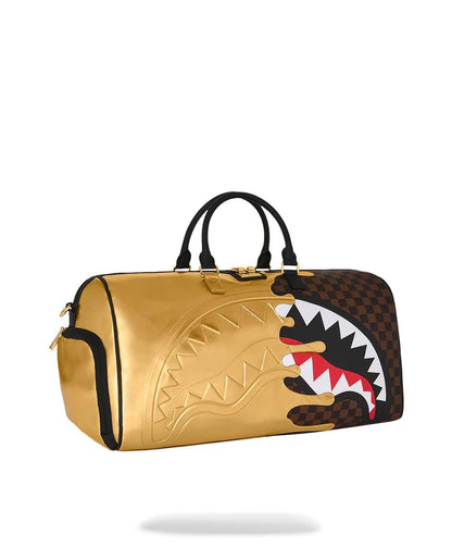 Borsone Sprayground marrone SHARKS IN PARIS GOLD DRIP DUFFLE