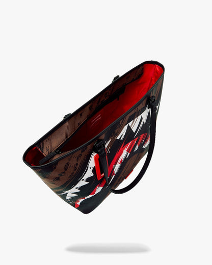 Borsa Sprayground marrone SMEARED GRUNGE TOTE 