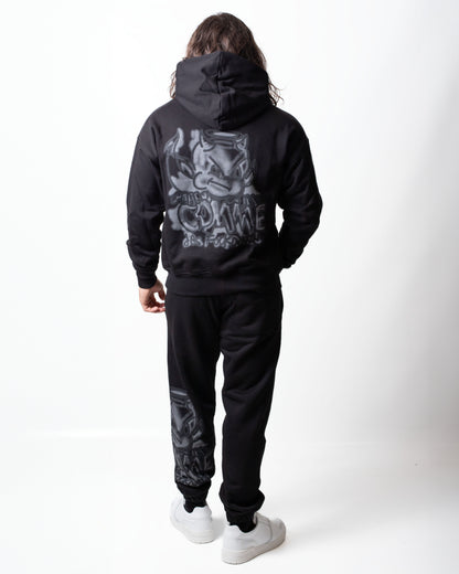 Pantalone Comme des Fuckdown in felpa con logo e stampa uomo