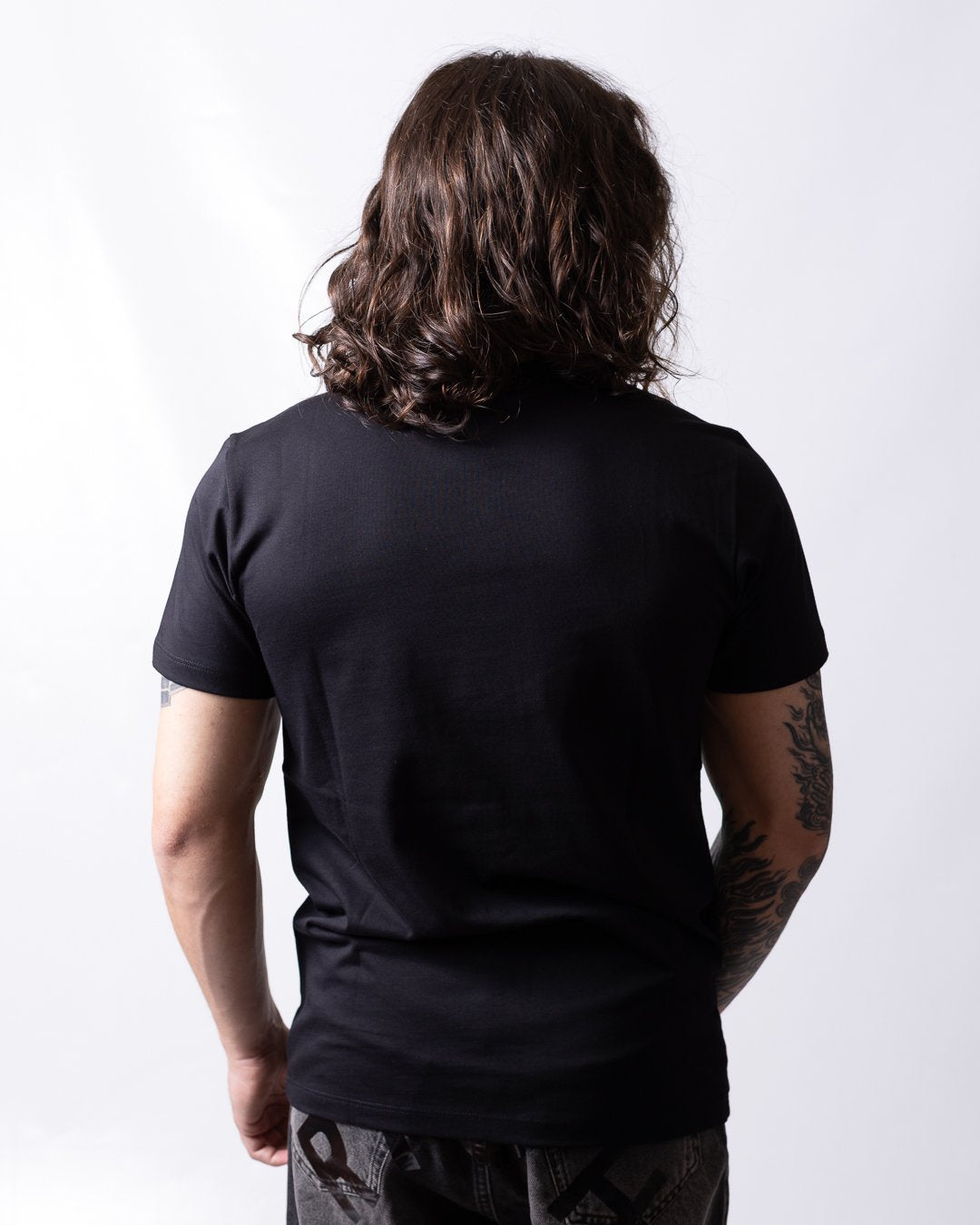 T-shirt John Richmond con logo "JR" e stella di brillantini