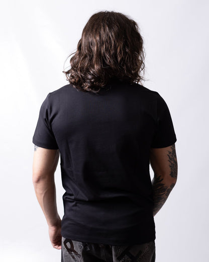 T-shirt John Richmond con logo "JR" e stella di brillantini
