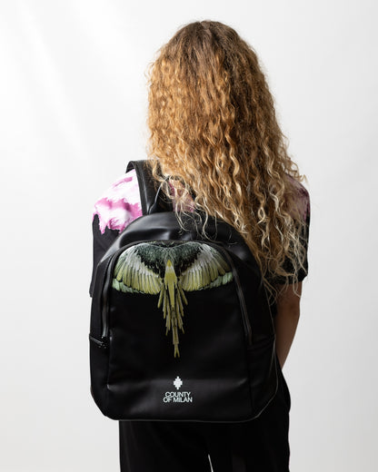 Zaino Marcelo Burlon in ecopelle "Icon Wings Yellow"
