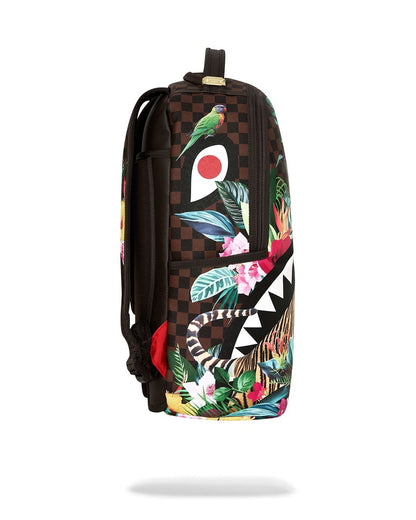 Zaino Sprayground marrone FLOWERING JUNGLE SHARK 2 BACKPACK