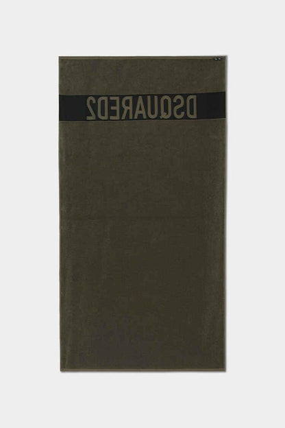 Telo mare Dsquared2 in spugna con logo a contrasto