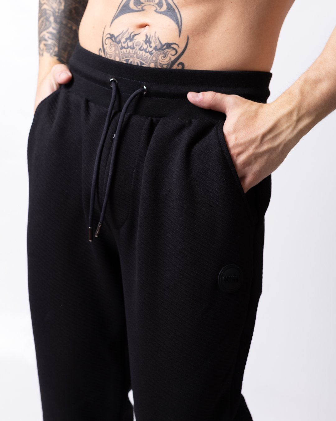 Pantalone Colmar texture millerighe con logo uomo 