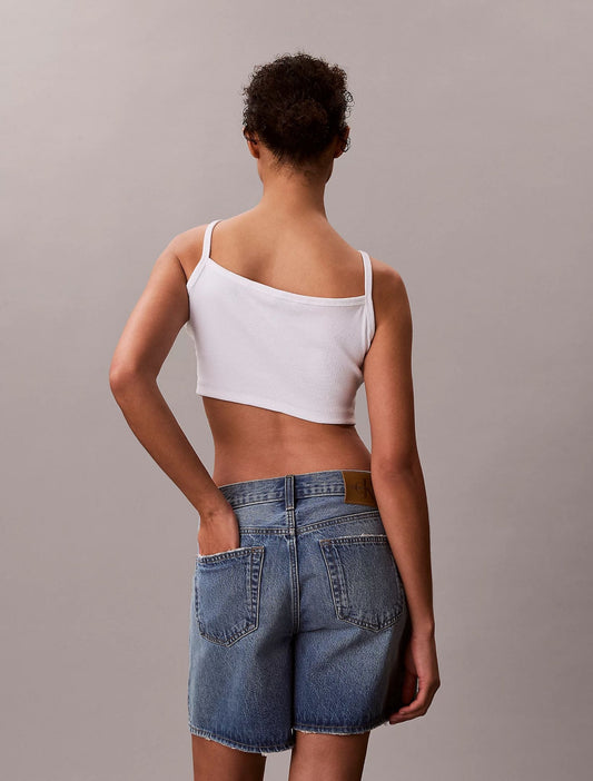 Top Calvin Klein in costina cropped donna
