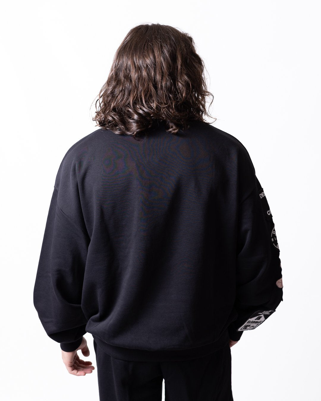 Felpa Richmond X girocollo con multi-patch