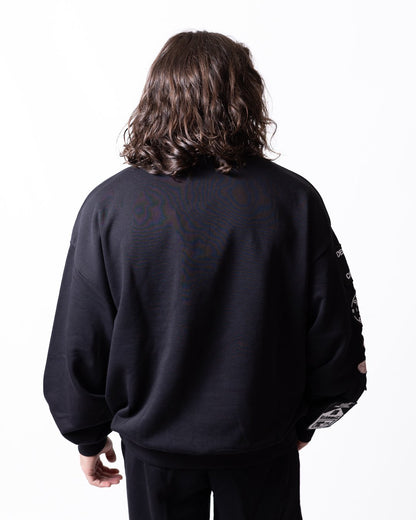 Felpa Richmond X girocollo con multi-patch