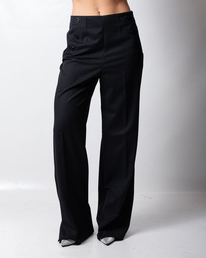 Pantalone Nenette straight in misto lana donna