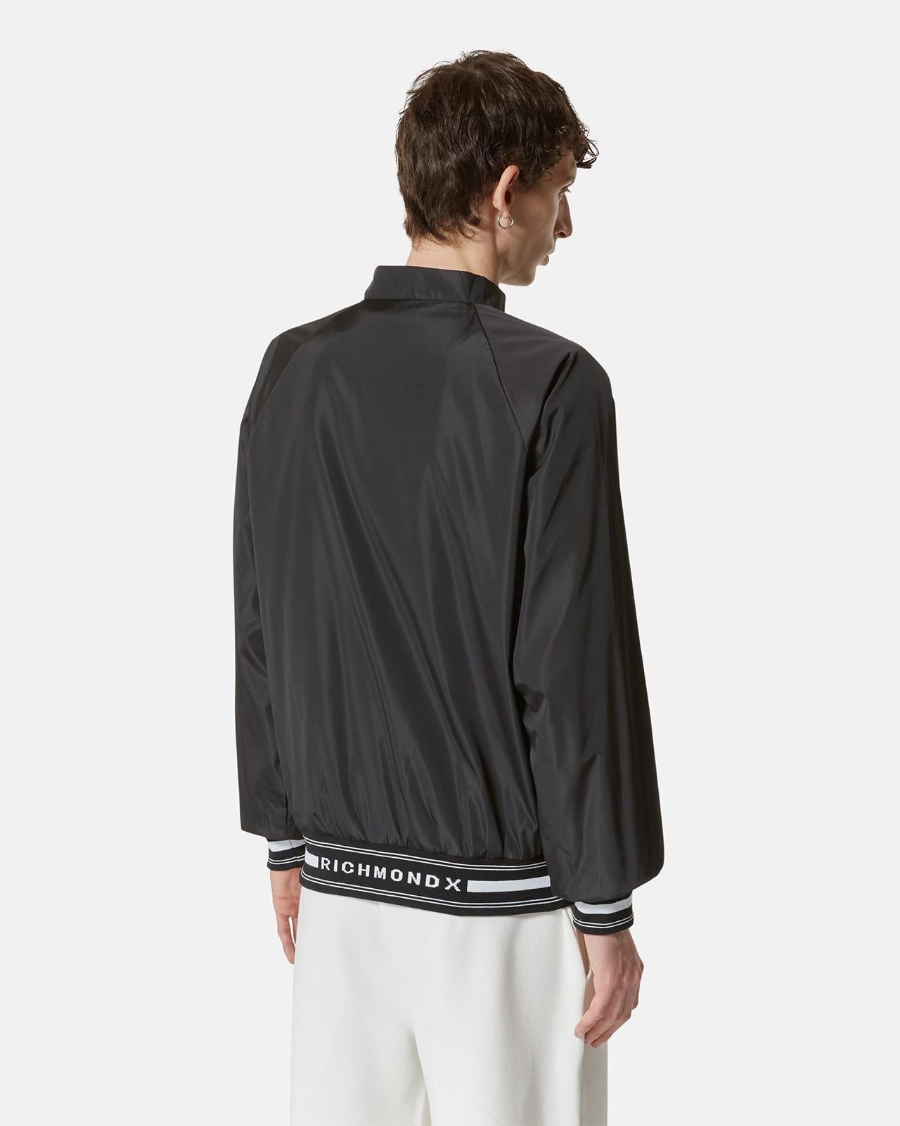 Giubbotto Richmond X in nylon con fascia logata uomo