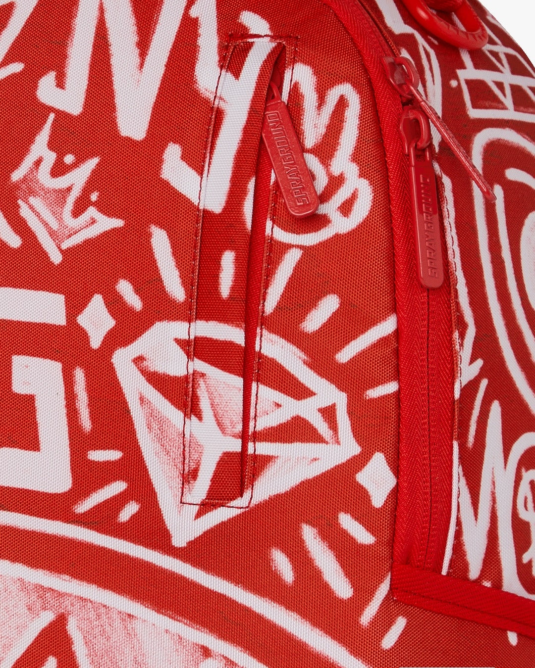 Zaino Sprayground rosso GRAFFITI WALL DLXSR BACKPACK